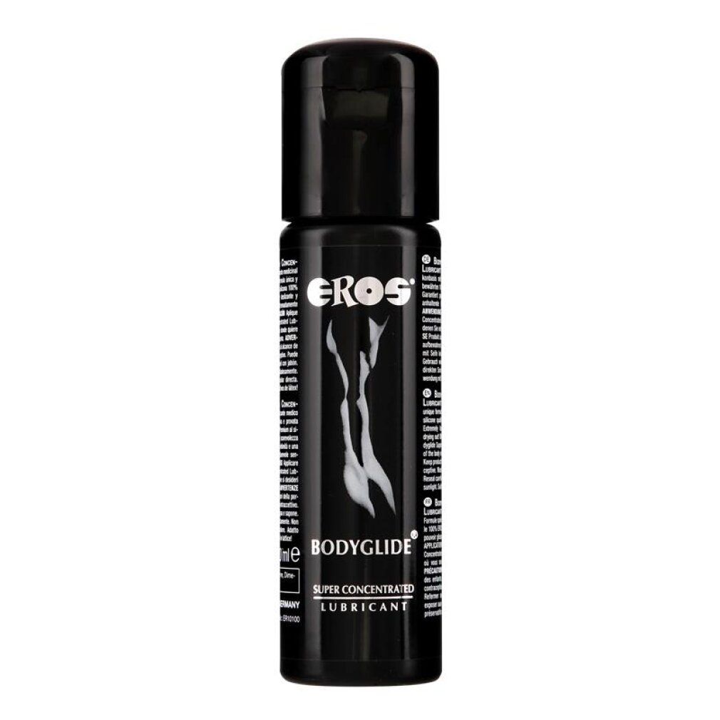 Flacone nero EROS Bodyglide Lubrificante Super Concentrato.