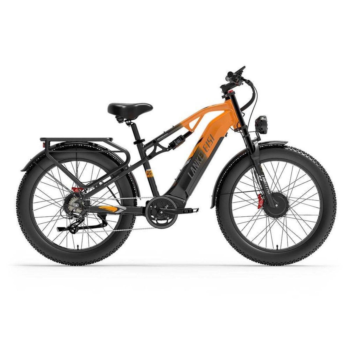 Bicicletta elettrica LANKELEISI MG800MAX con doppio motore e batteria da 48 V 20 Ah