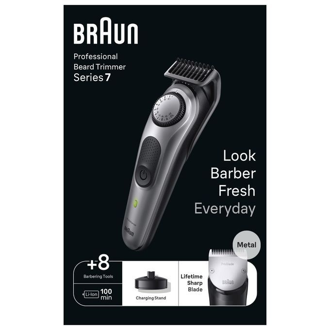 Braun BeardTrimmer 7 BT7420 Regolabarba Uomo