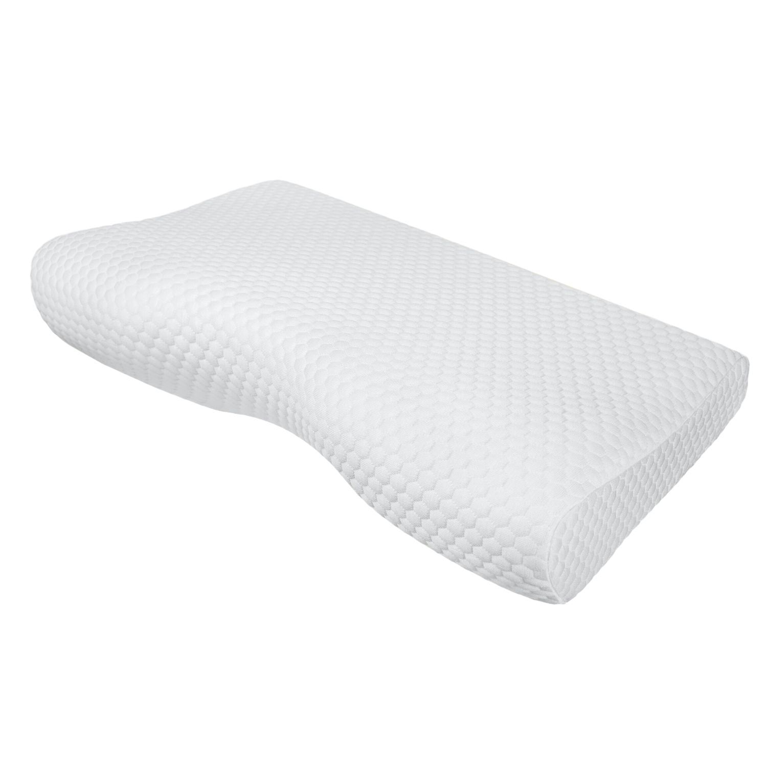 Cuscino Cervicale Tiga Soft Design, Extra Morbido Con Microperle In Polistirolo, 31x32 Cm, Colori Bianco/rosso/nero