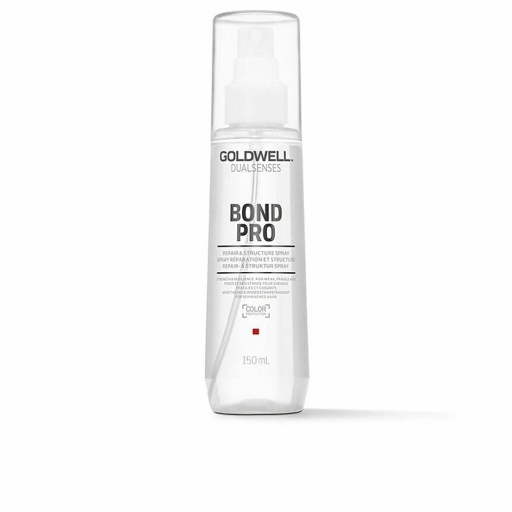 Flacone spray trasparente con tappo bianco. Scritta: GOLDWELL DUALSENSES BOND PRO. 150ml.