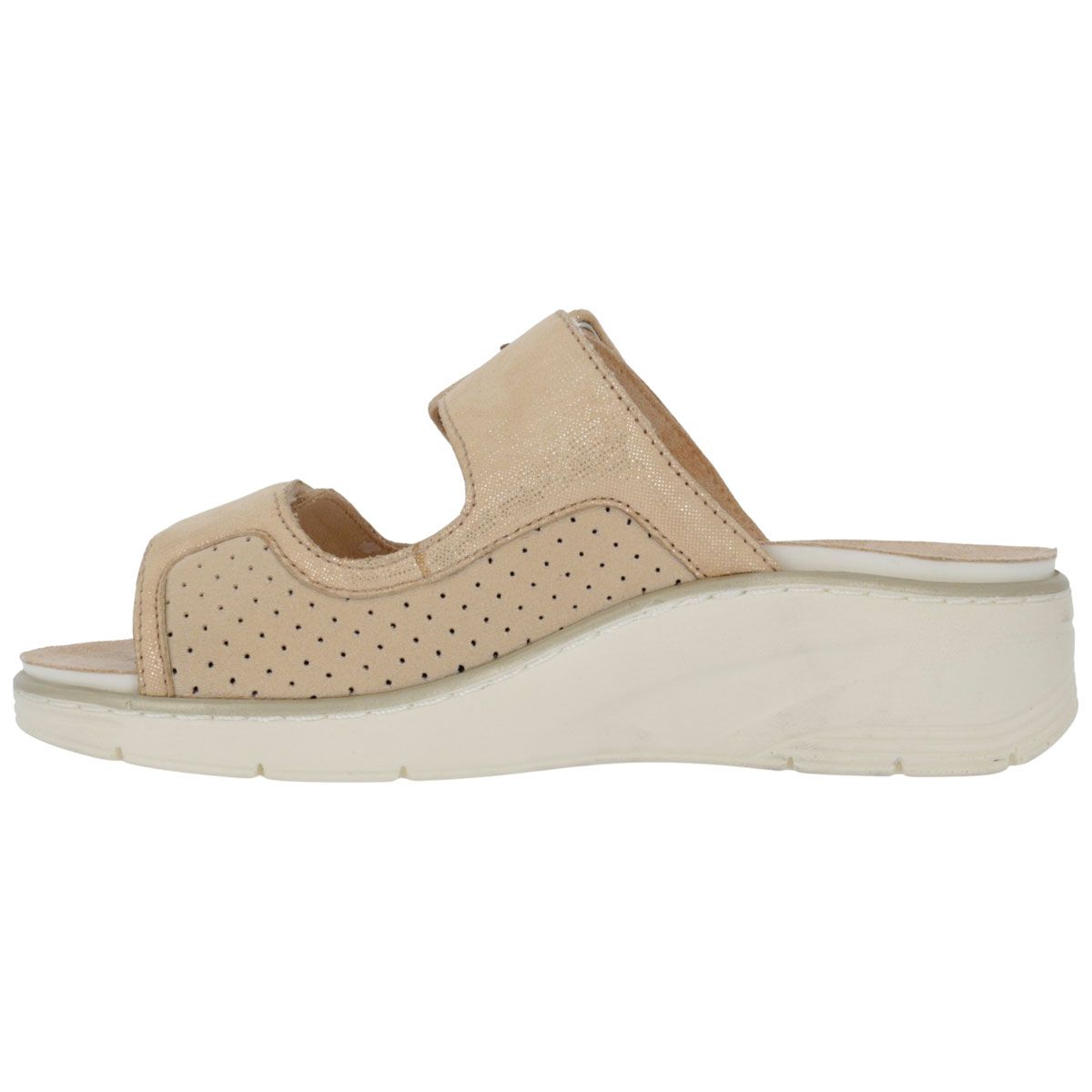 Hergos H5800 - Sabot in pelle e tessuto elasticizzato con plantare estraibile