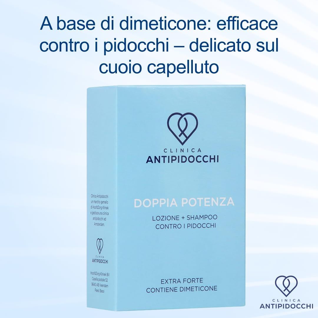 Shampoo Premium per le pidocchi della Clinica Anti Pidocchi + Lozione per adulti e bambini