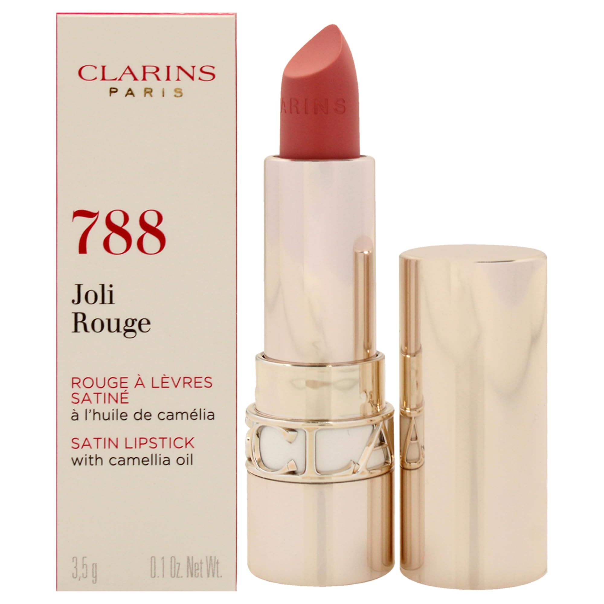 Rossetto Joli Rouge Satin - 788 Peach Nude di Clarins per Donne - 3,5 g