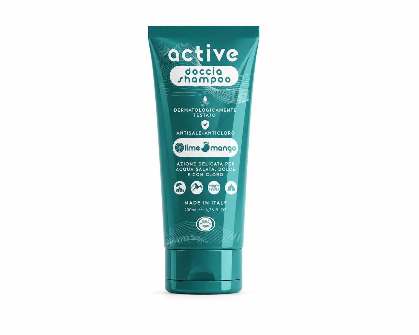 BRAND ITALIA - Doccia Shampoo Anti Sale e Anti Cloro LIME & MANGO