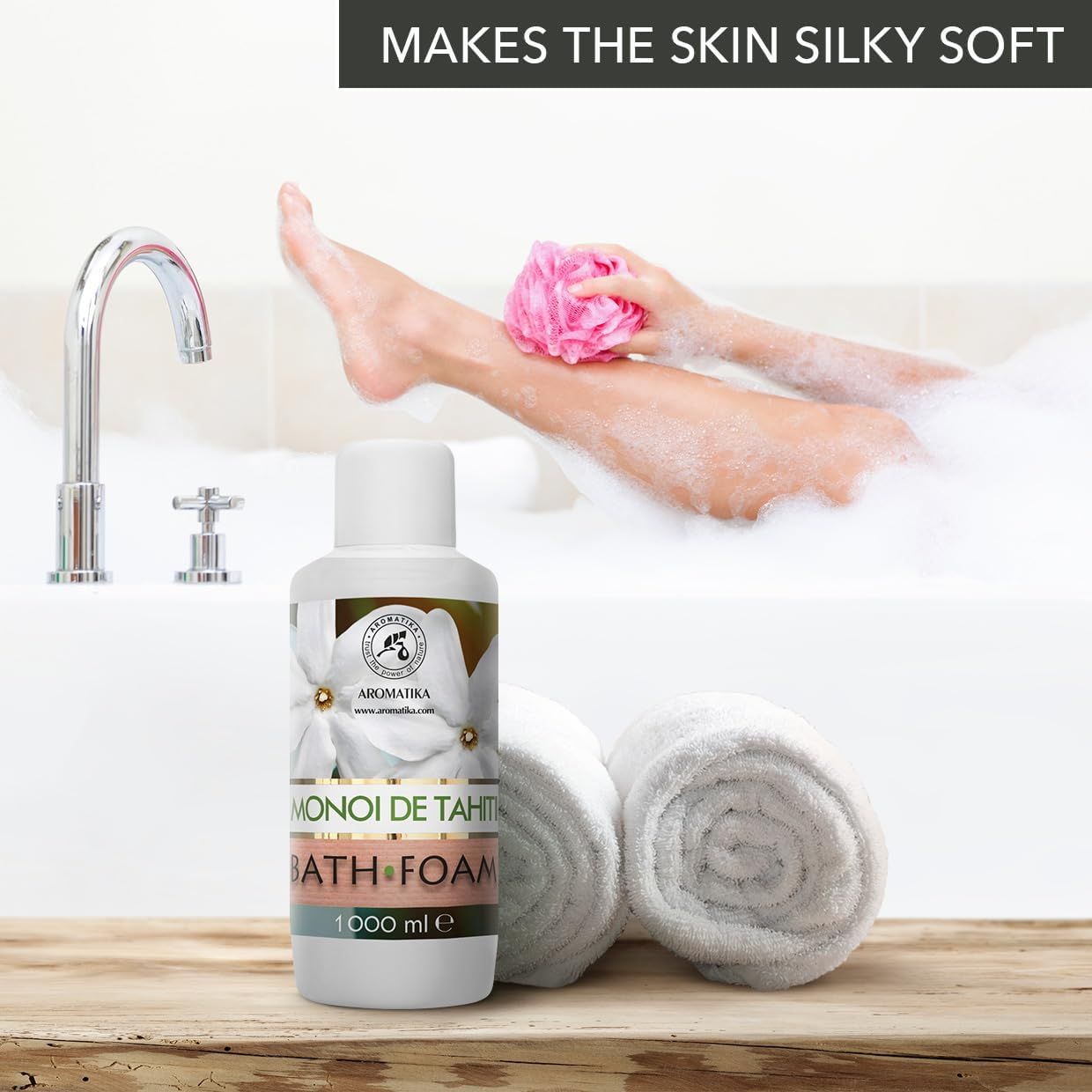 AROMATIKA Schiuma da bagno Monoi de Tahiti