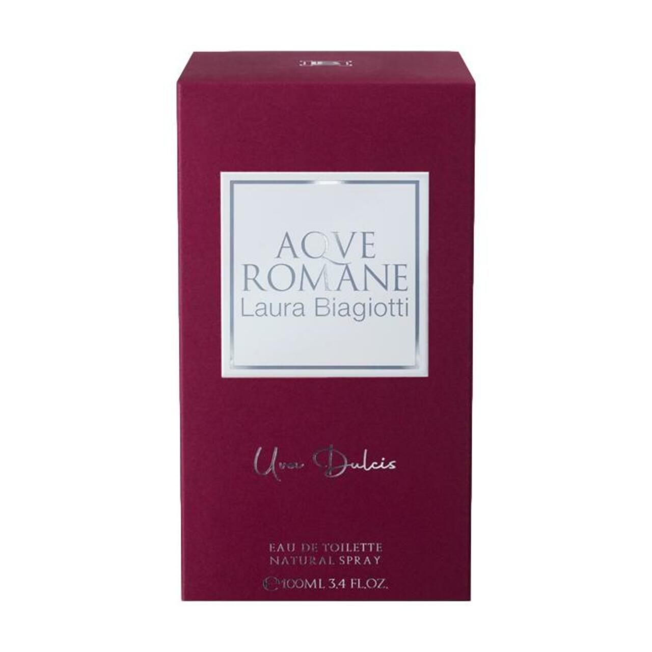 Scatola per Laura Biagiotti AQVE ROMANE Uva Dulcis Eau de Toilette.