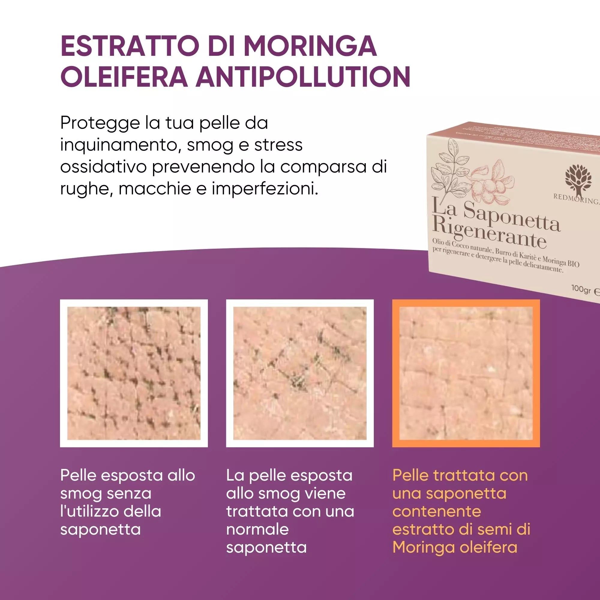 RedMoringa Saponetta Struccante Naturale – Detergente Delicato Viso