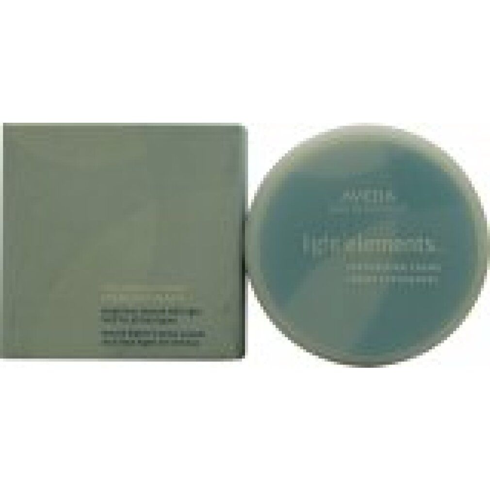 Contenitore verde e confezione quadrata. Scritta: Aveda light elements. Crema texturizzante. Crème texturisante.