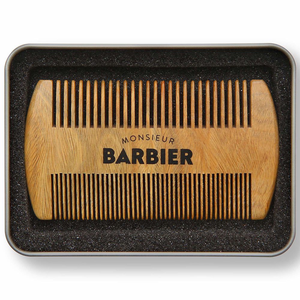 Monsieur BARBIER - Pettine barba bifacciale al sandalo