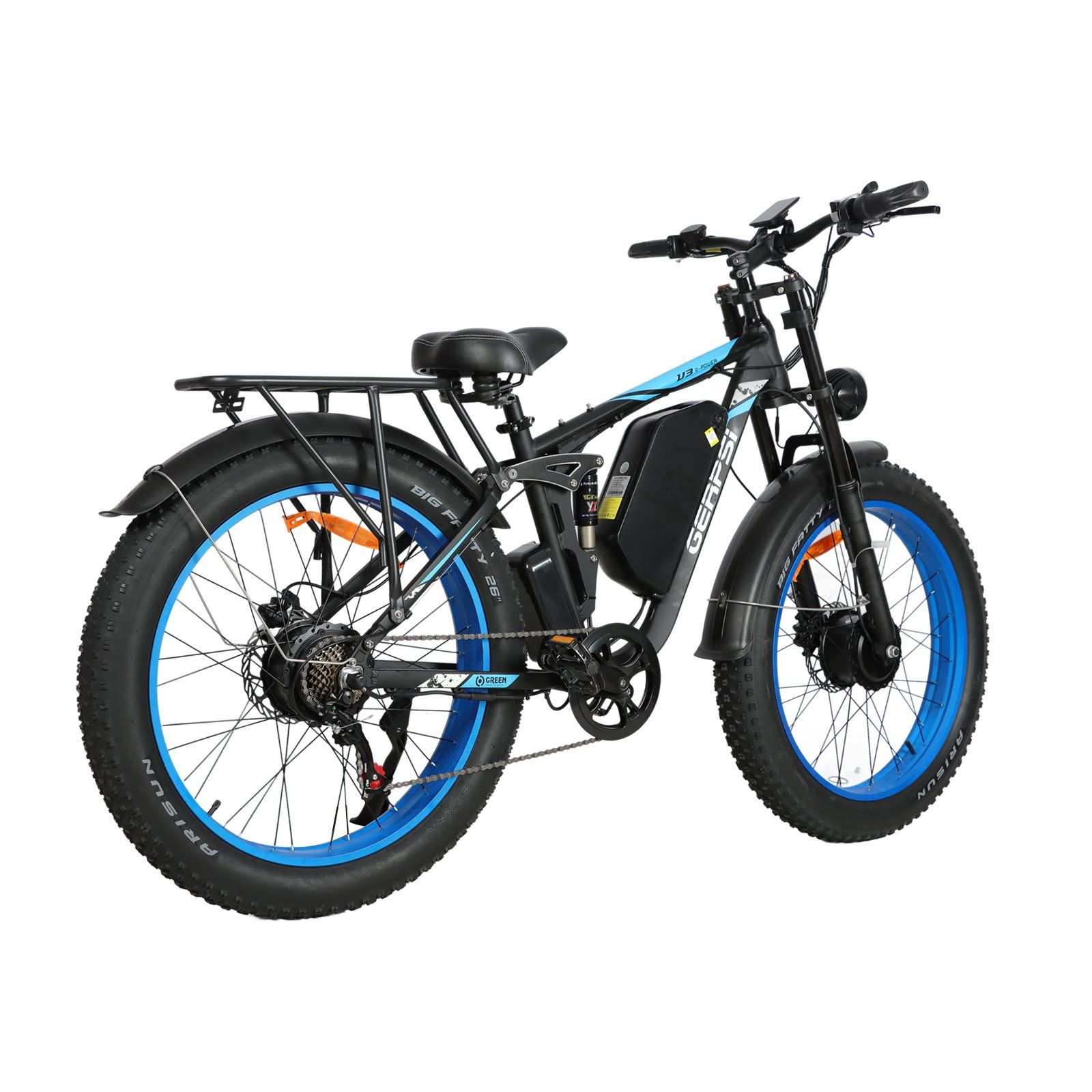 BAOLUJIE DP2603 Mountain bike elettrica con batteria rimovibile da 52V 32Ah