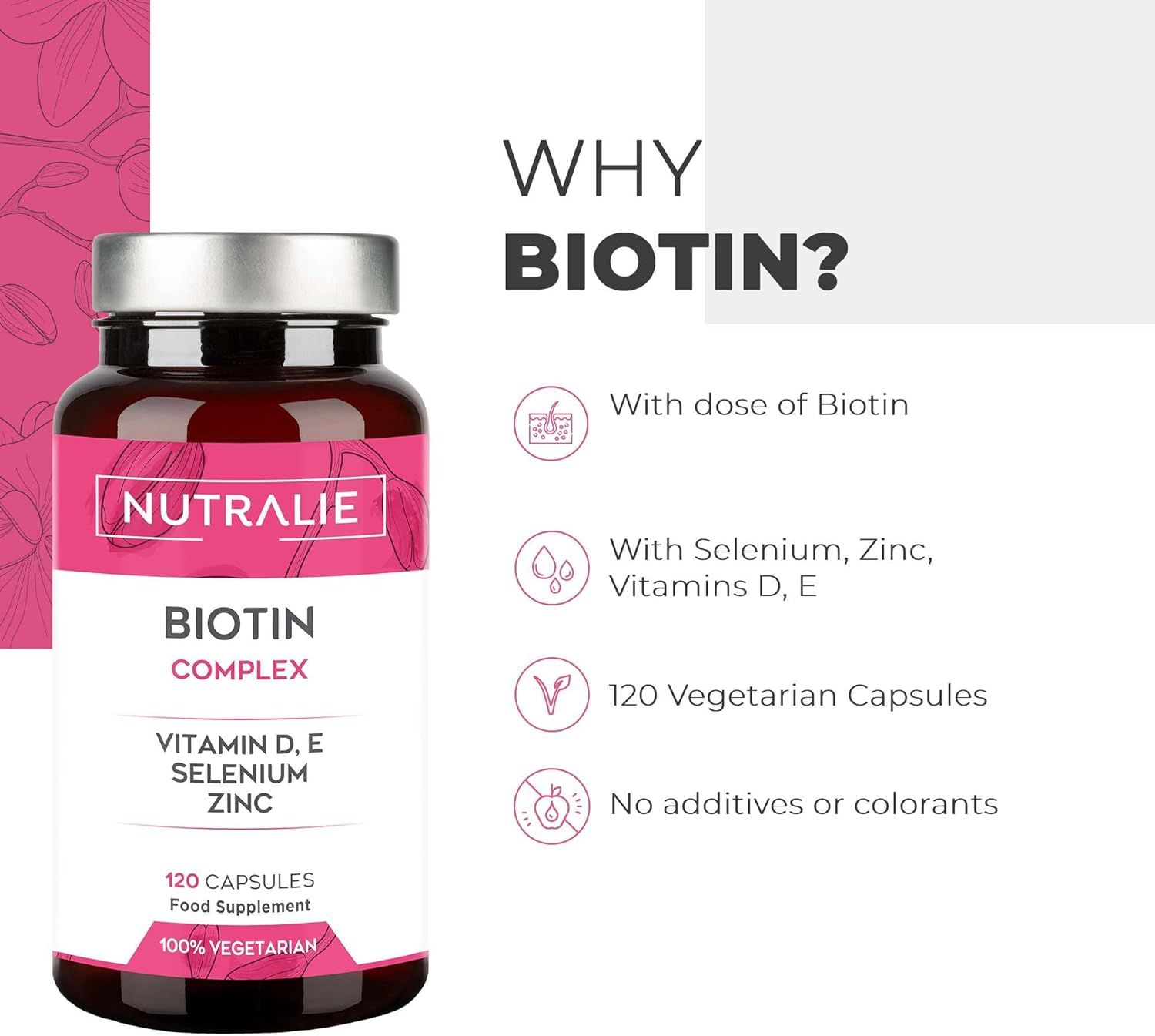 Nutralie BIOTIN ad alto dosaggio
