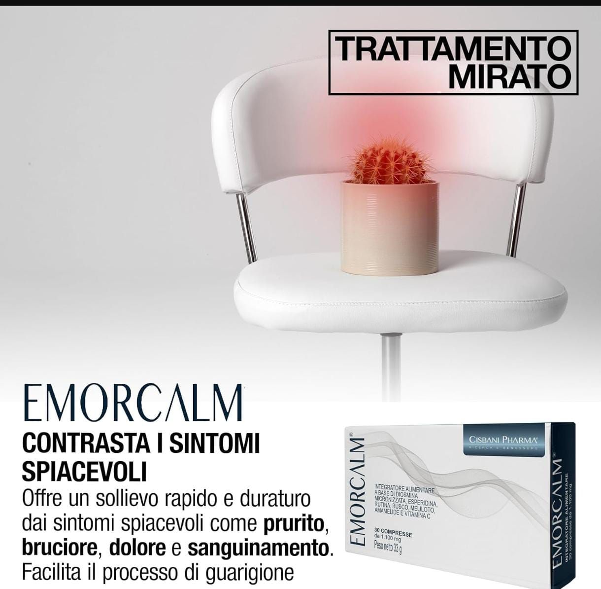 Cisbani Pharma Emorcalm compresse - ideale per circolazione e vene varicose