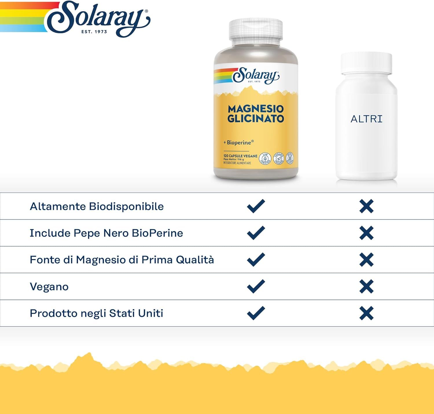 Solaray Magnesio Bisglicinato Capsula
