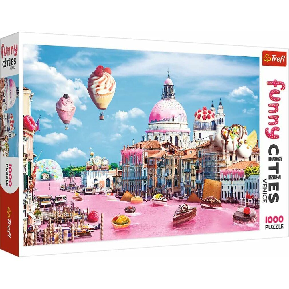 trefl Puzzle Funny Cities: süßes Venezia 1000 pezzi