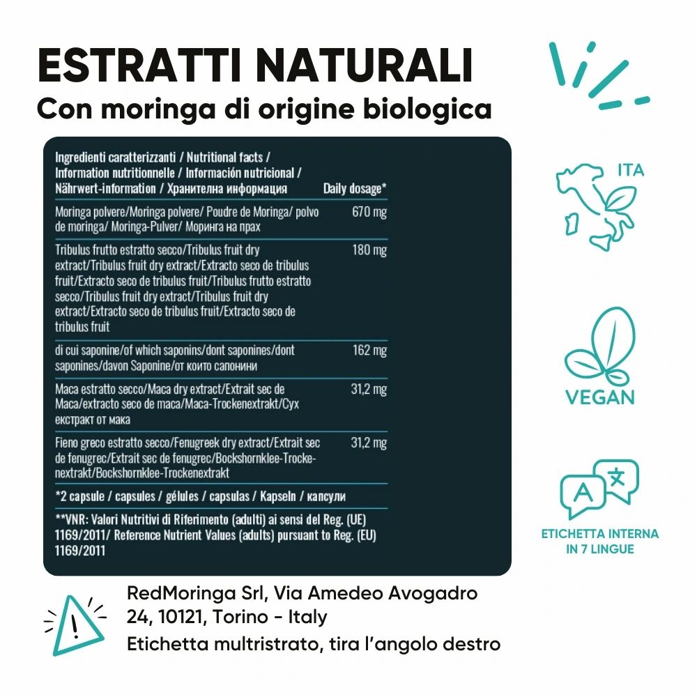 RedMoringa Trattamento LOW CORTISOLO UOMO