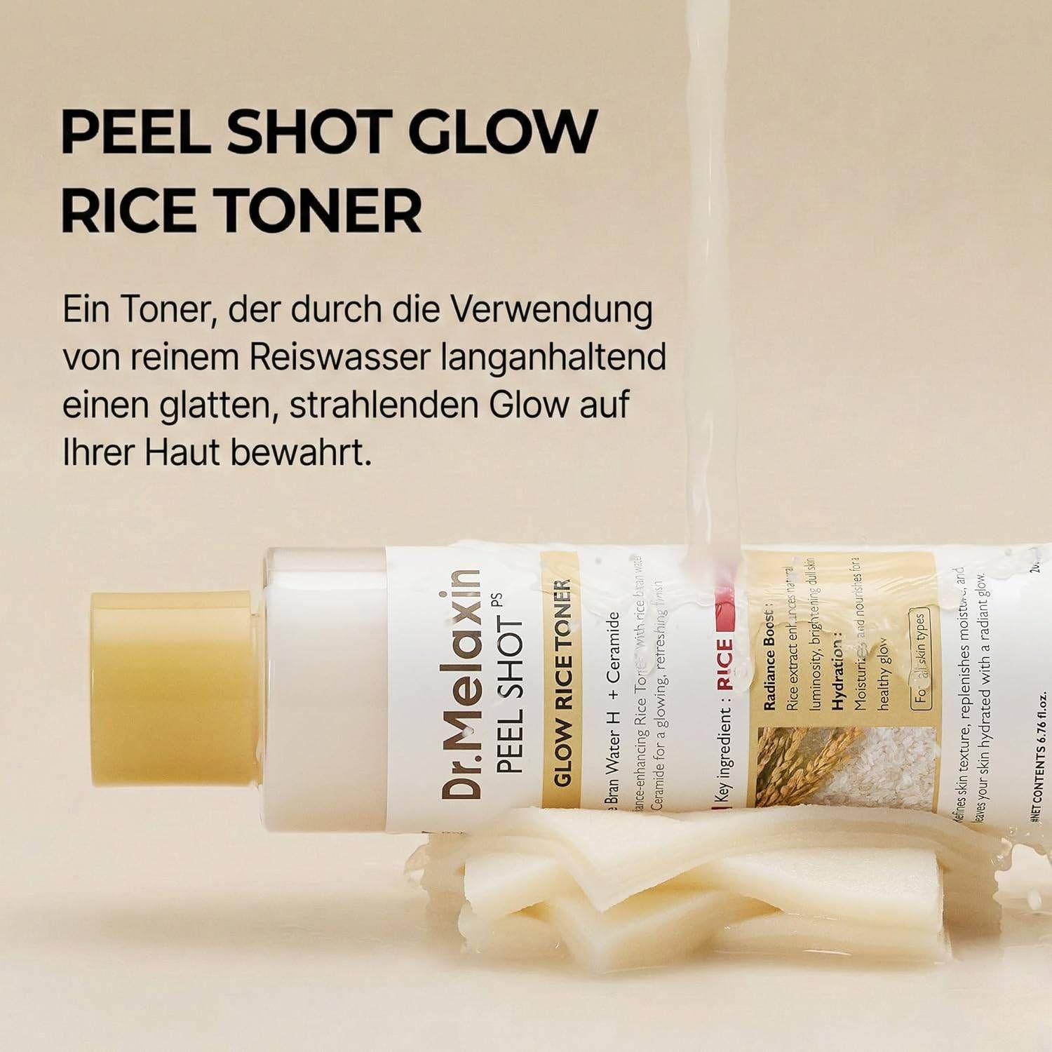 Dr. Melaxin Peel Shot Glow White Rice Acqua tonica