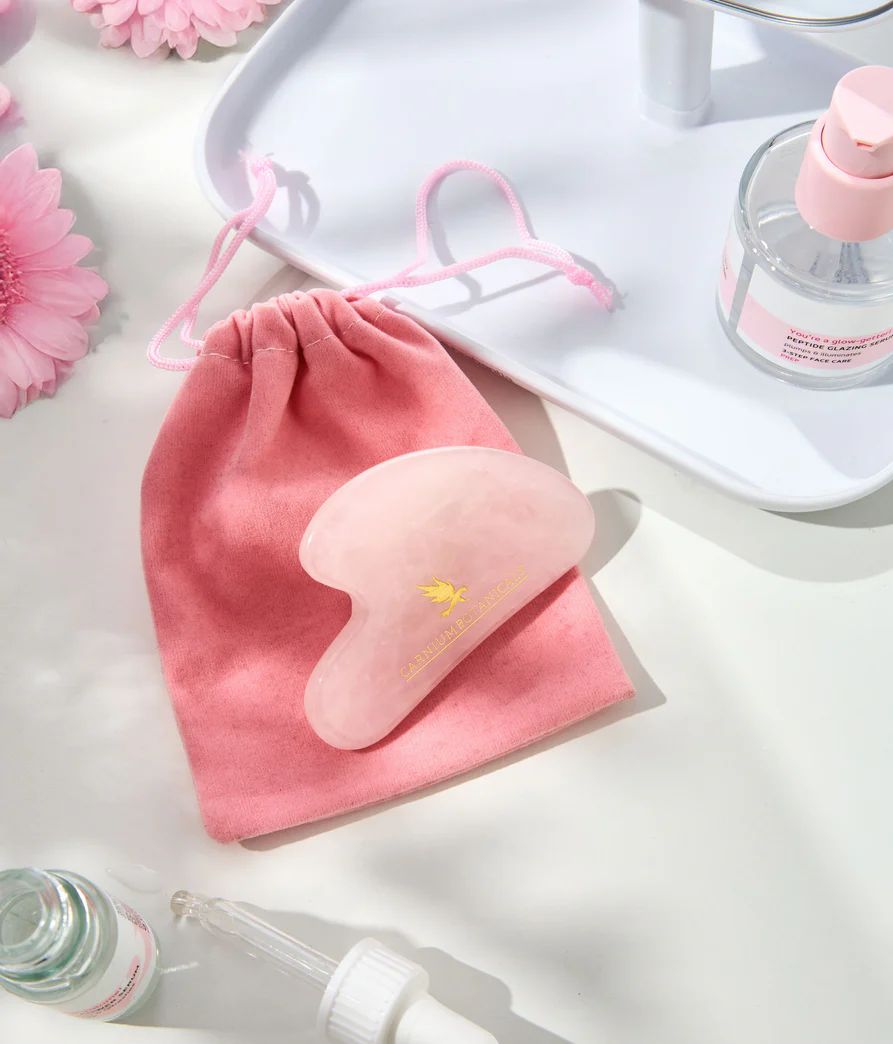 GUA SHA di Quarzo Rosa Naturale