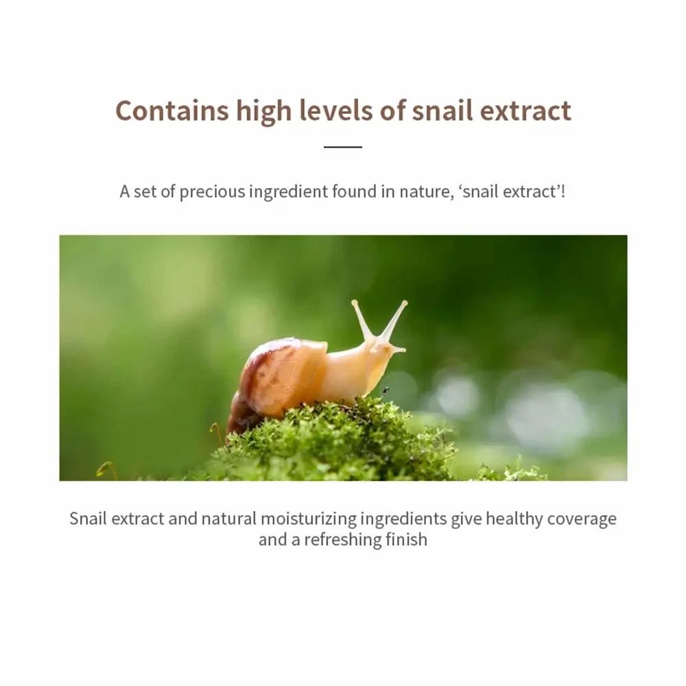 Lumaca su muschio, che evidenzia l'ingrediente principale della BB Cream MIZON Snail Repair.