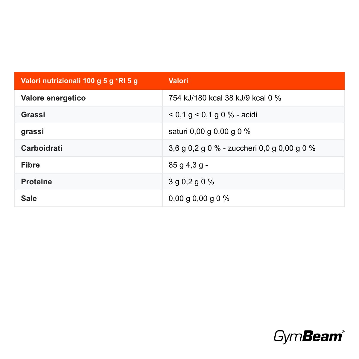 GymBeam Psillio BIO fibra solubile da piantaggine bionda