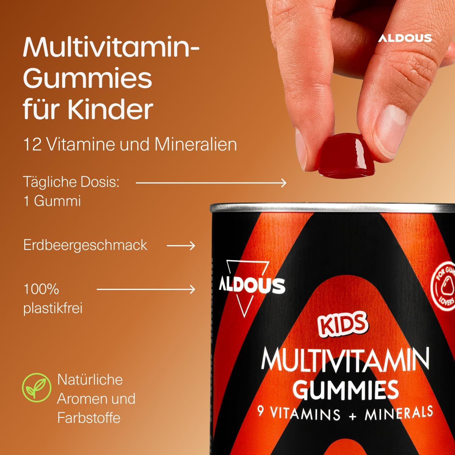 Aldous Gummies Multivitaminiche per Bambini