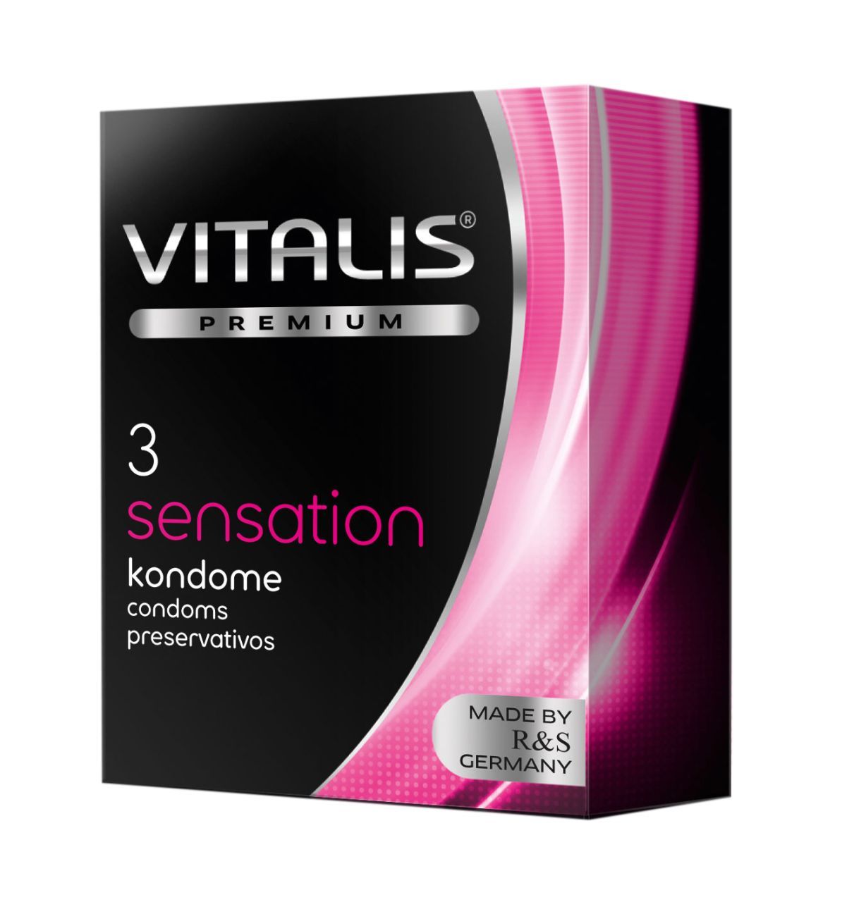 Confezione da 3 preservativi Vitalis PREMIUM Sensation.