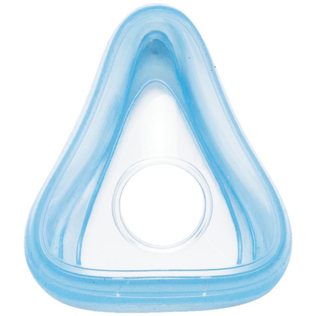 Maschera CPAP Philips Amara SE Gel Full: guarnizione in gel blu della maschera naso-bocca.