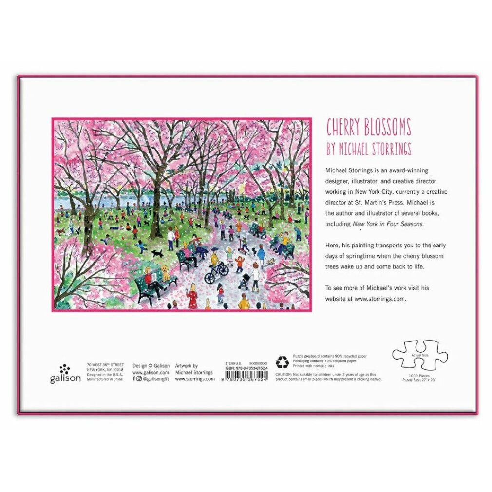 galison Blühende Sakura Puzzle 1000 pezzi