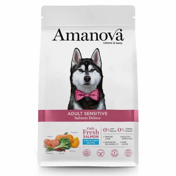 amanova adult sensitive dog salmon deluxe