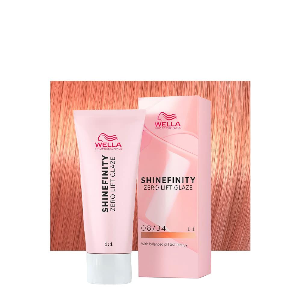Wella Shinefinity Zenzero piccante 08/34 - Biondo chiaro dorato rame 60ml