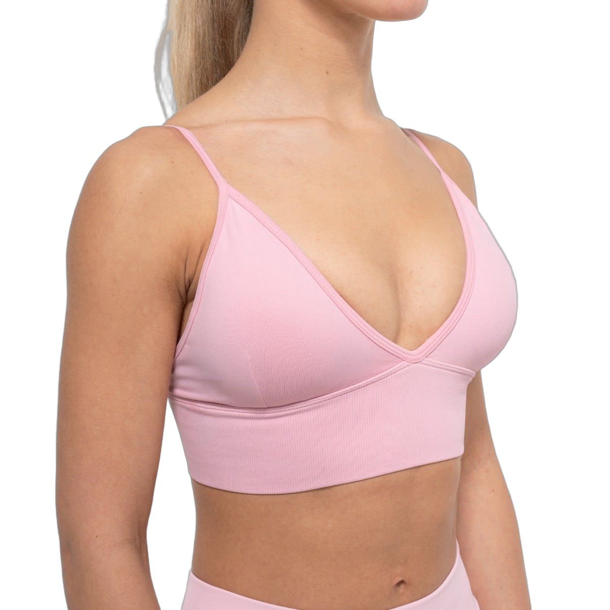 GymBeam Reggiseno sportivo donna Luma senza chiusura Baby Pink