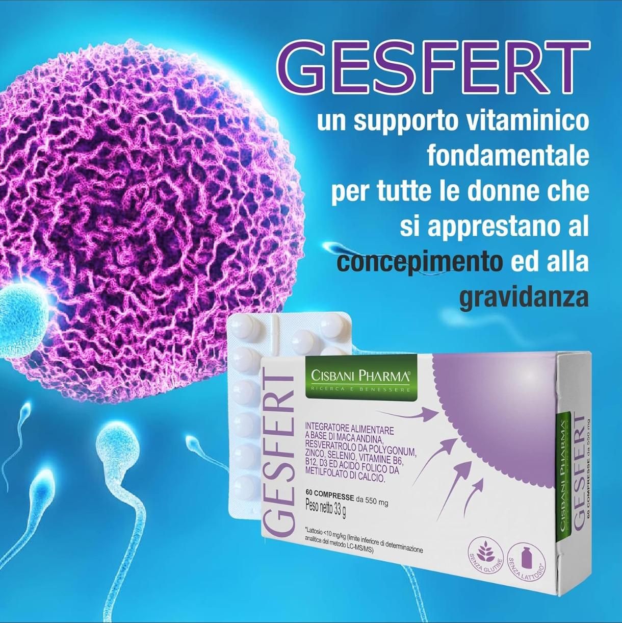 Cisbani Pharma Gesfert - compresse - Integratore per la fertilità femminile