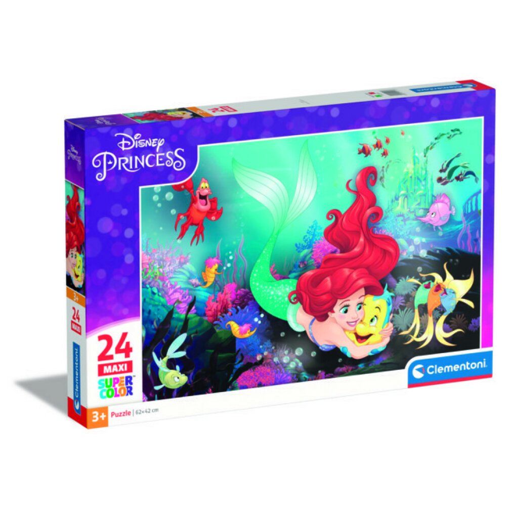 clementoni Puzzle Principesse Disney: La Sirenetta maxi 24 pezzi
