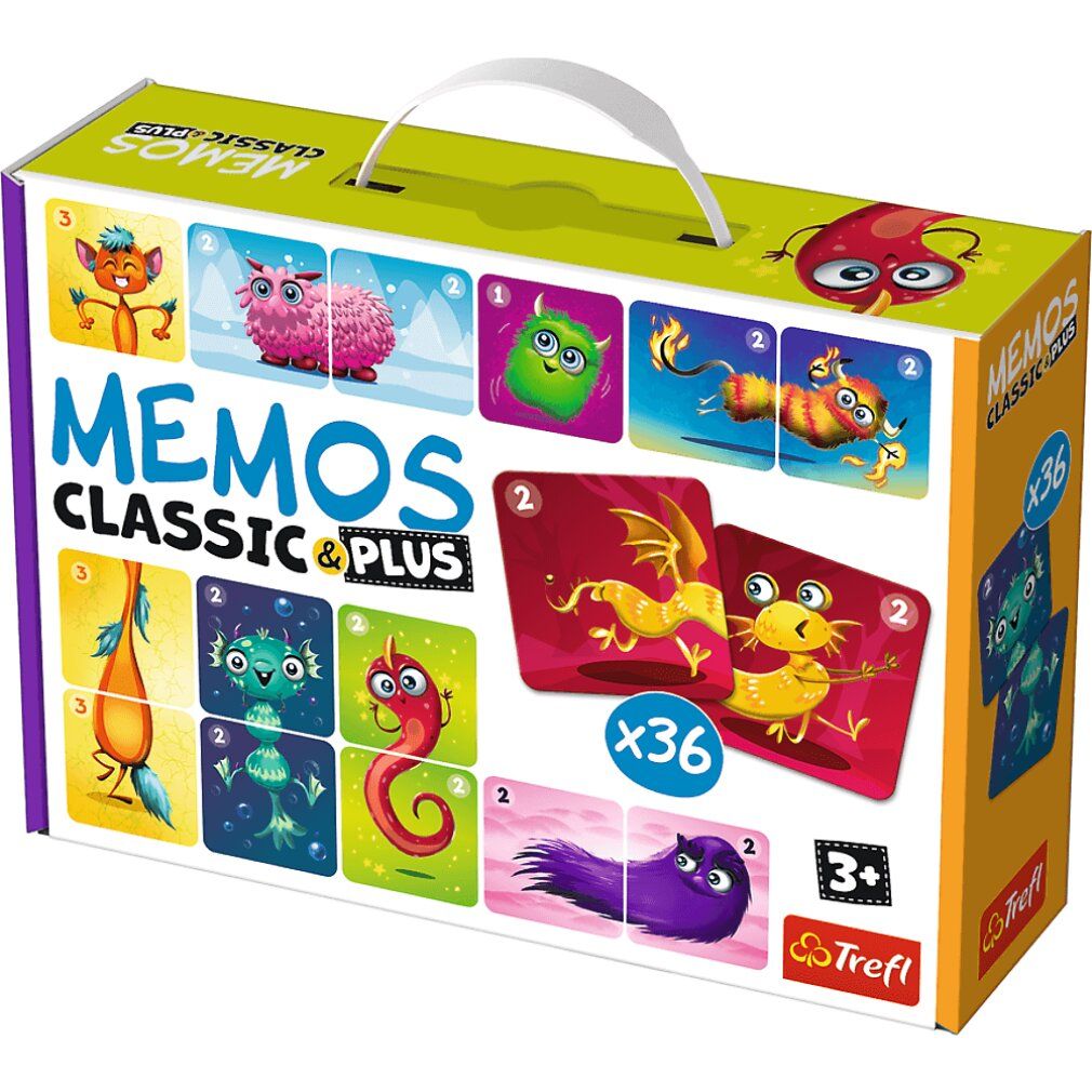 trefl Classic & Plus Cute Monsters 3in1