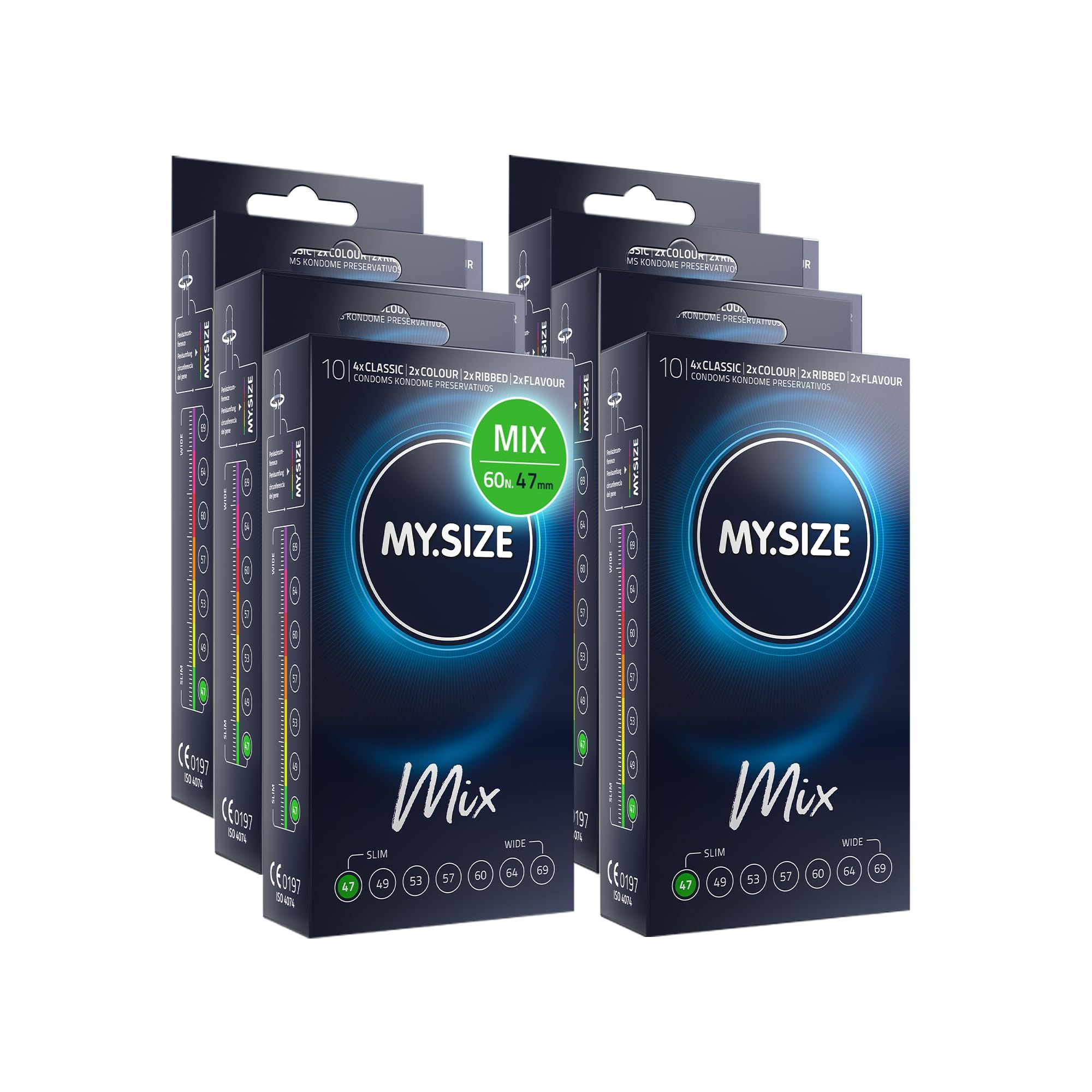 MY.SIZE Mix Set Preservativi Taglia 1 47mm