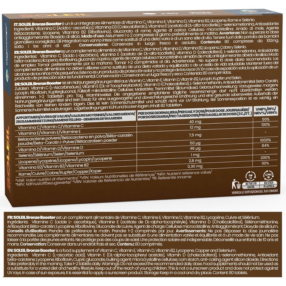 Retro della confezione del prodotto con ingredienti e informazioni nutrizionali. Marca: Agocap.