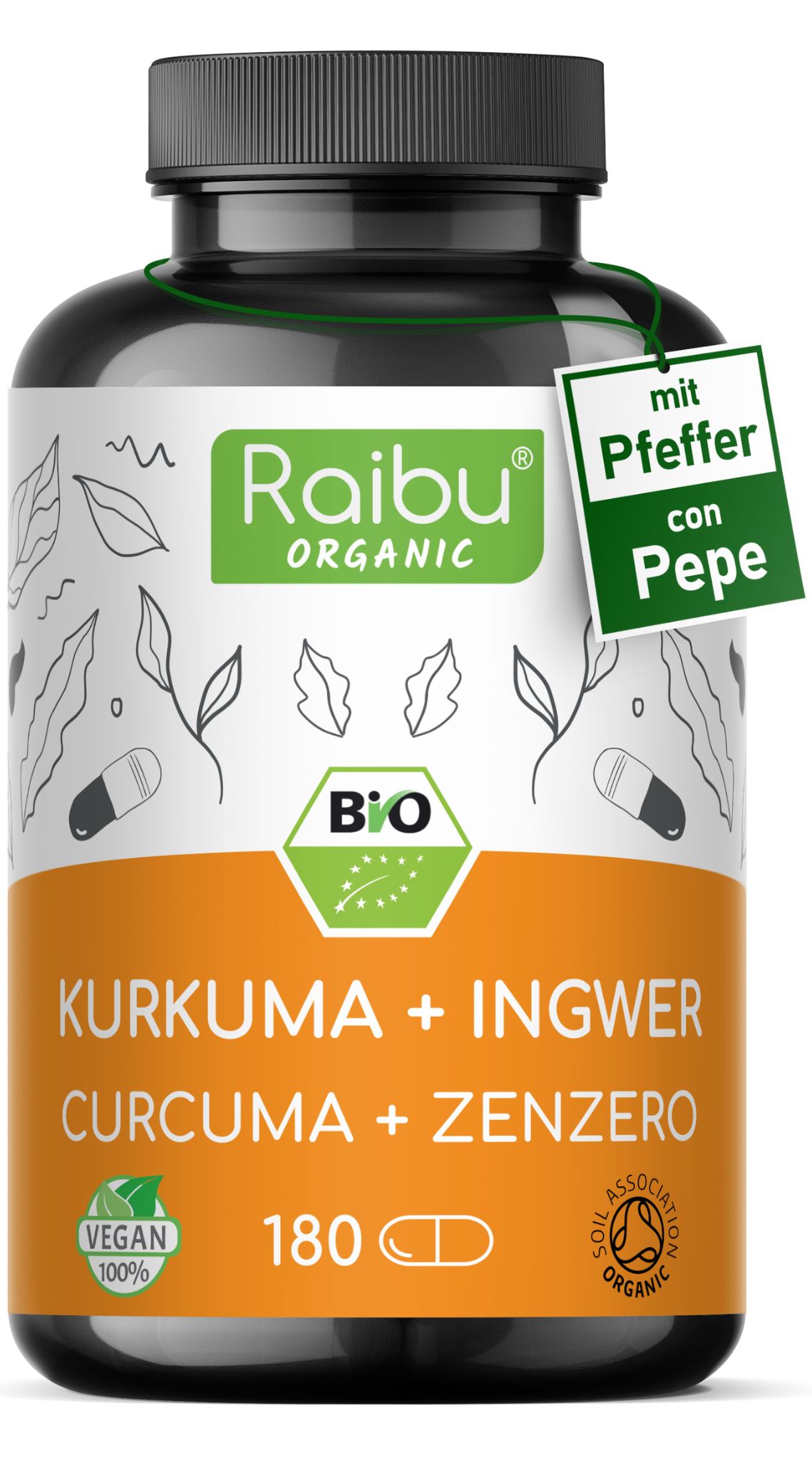 Curcuma + Piperina + Zenzero Complex - RAIBU
