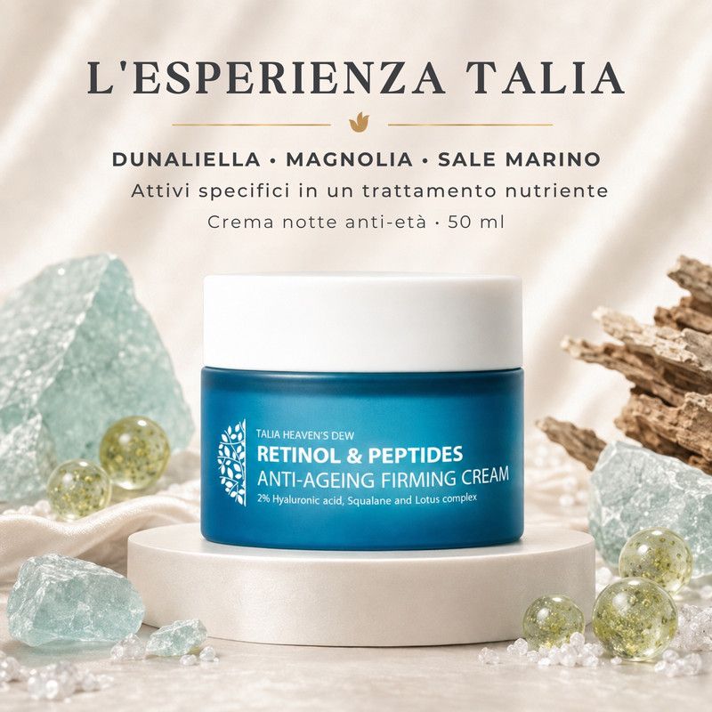 Crema rassodante anti-età Talia Heaven's Dew Retinol & Peptides, 50ml.