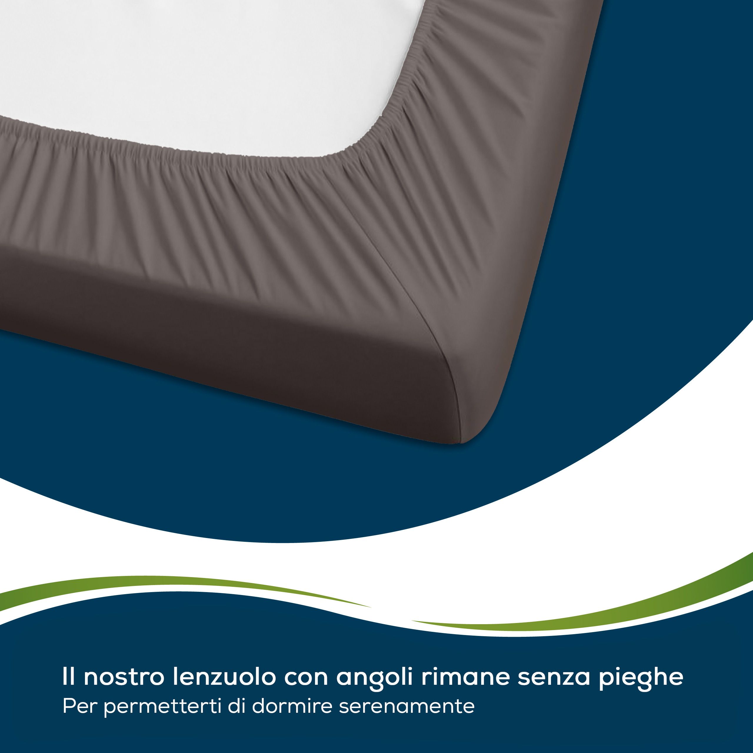 Sensalou lenzuolo con angoli 100 x 200 cm - grigio