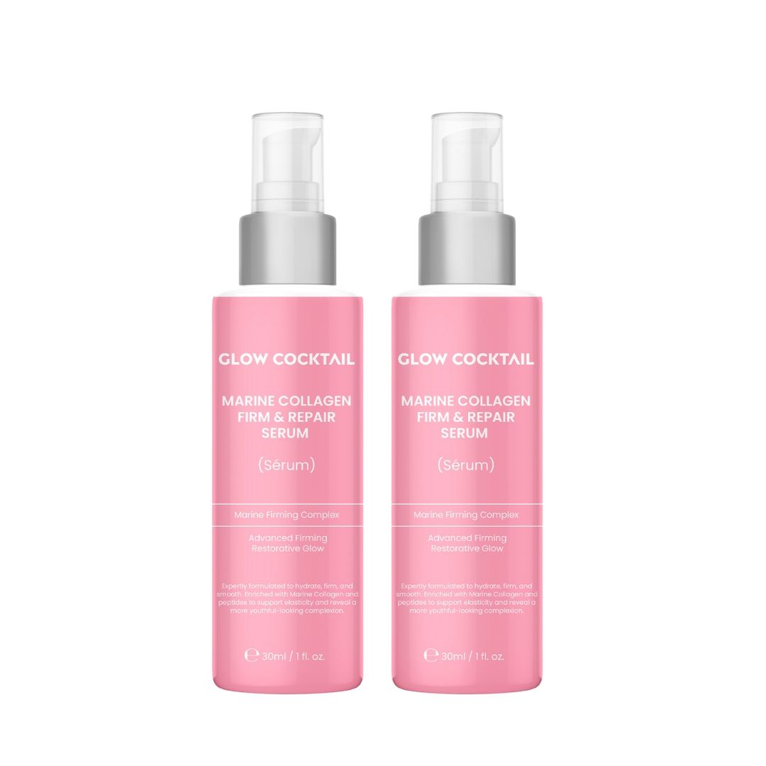 Glow Cocktail Duo di siero rassodante e riparatore al collagene marino