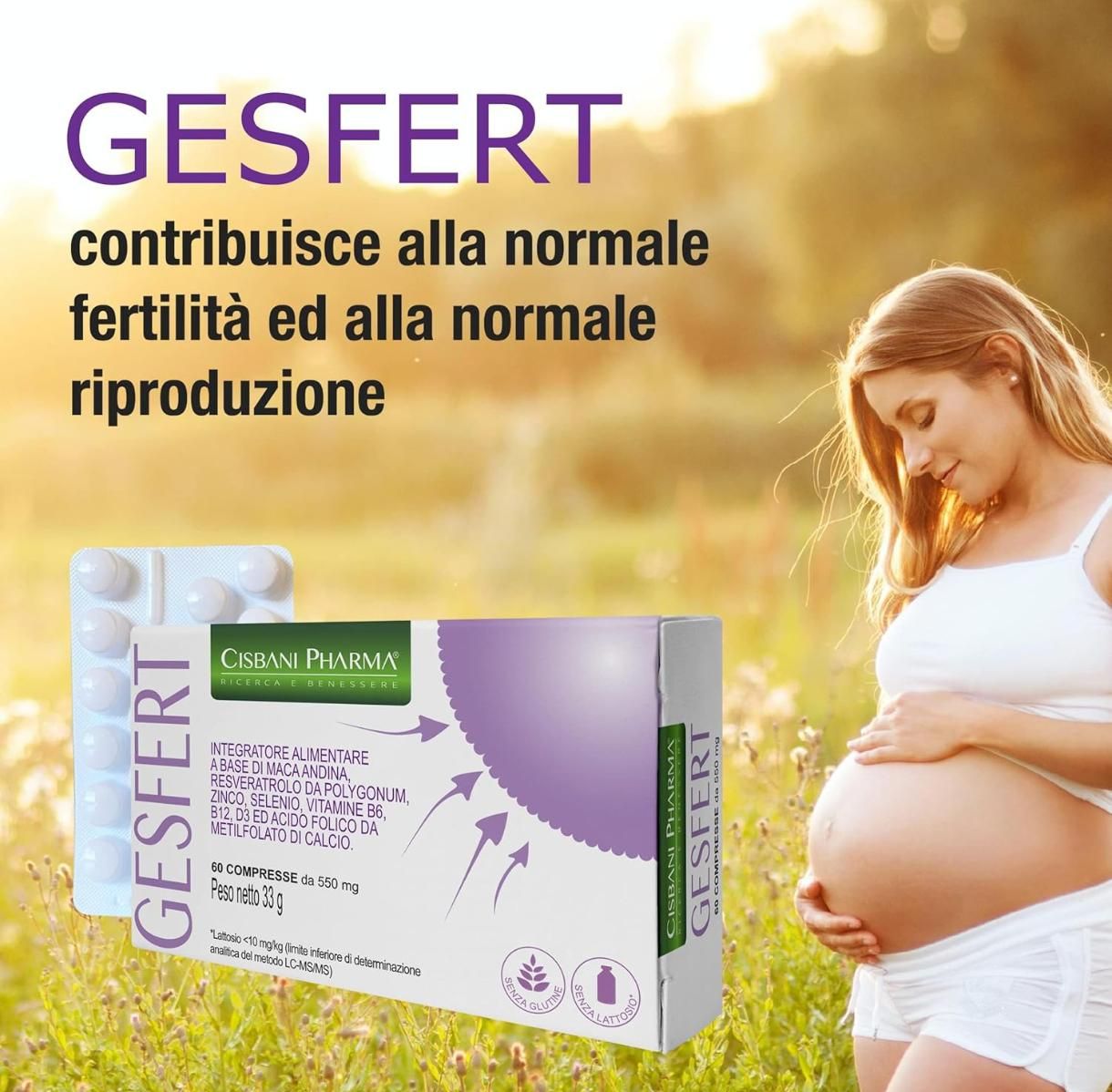 Cisbani Pharma Gesfert - compresse - Integratore per la fertilità femminile