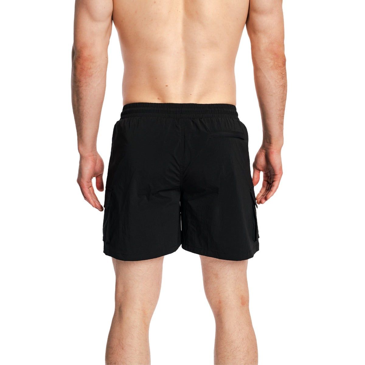 GymBeam Costume da bagno uomo Cargo nero con tasche