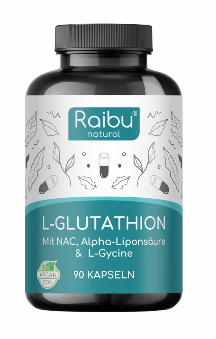 L-Glutatione Capsule Alto Dosaggio con NAC - RAIBU