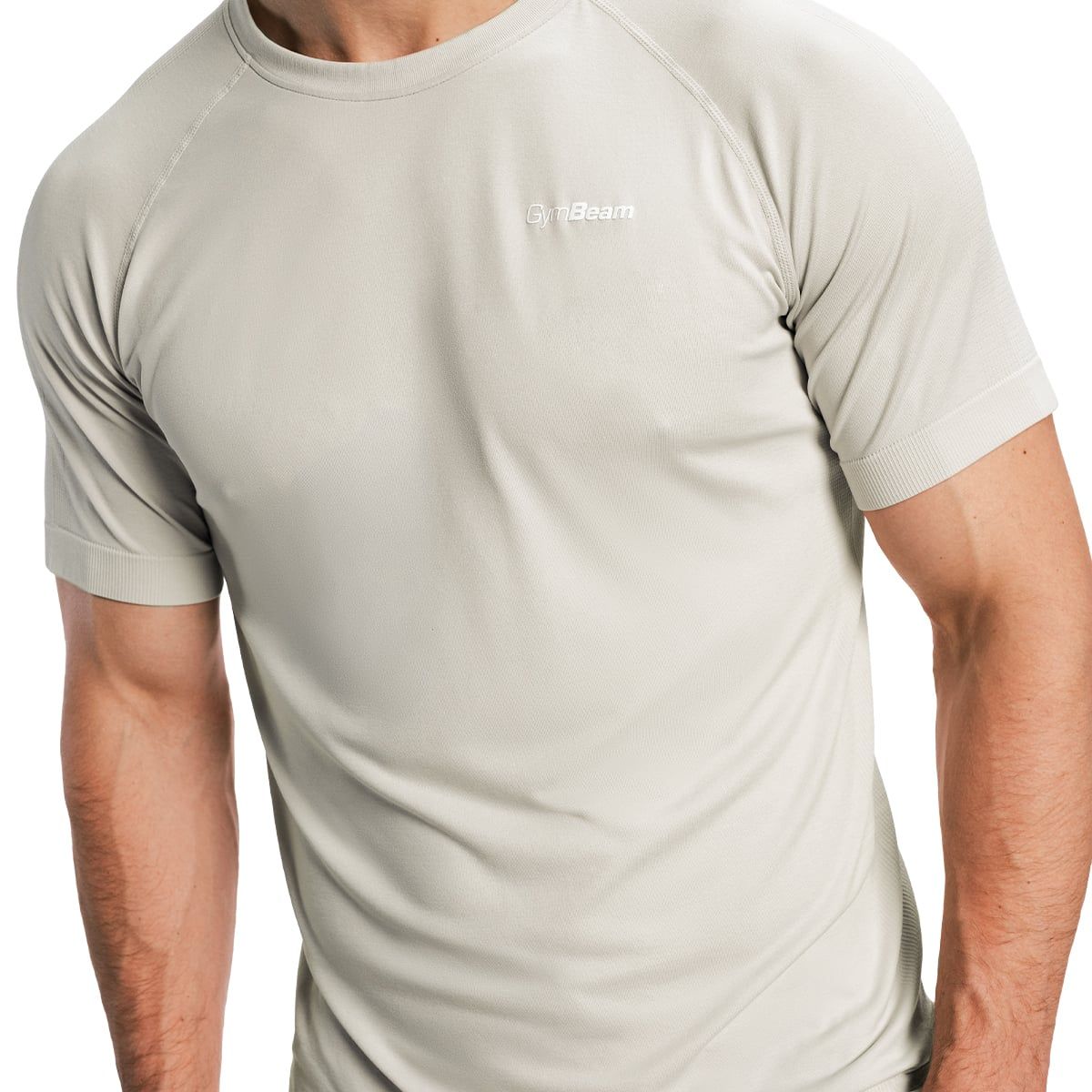 GymBeam T-shirt uomo Pulse X Running manica corta grigia