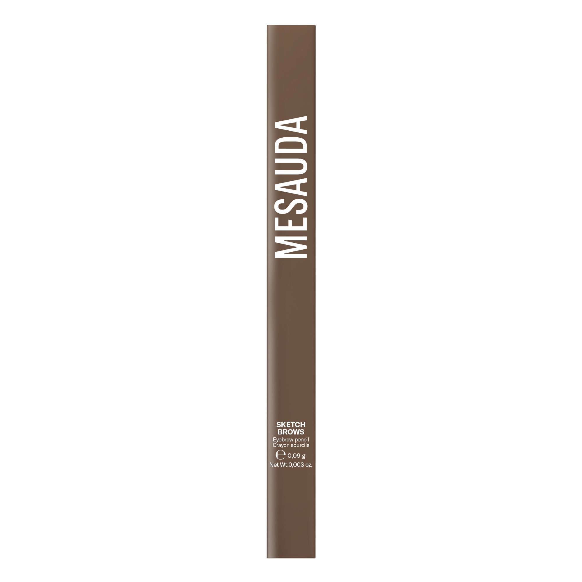 Matita sopracciglia marrone MESAUDA con applicatore.