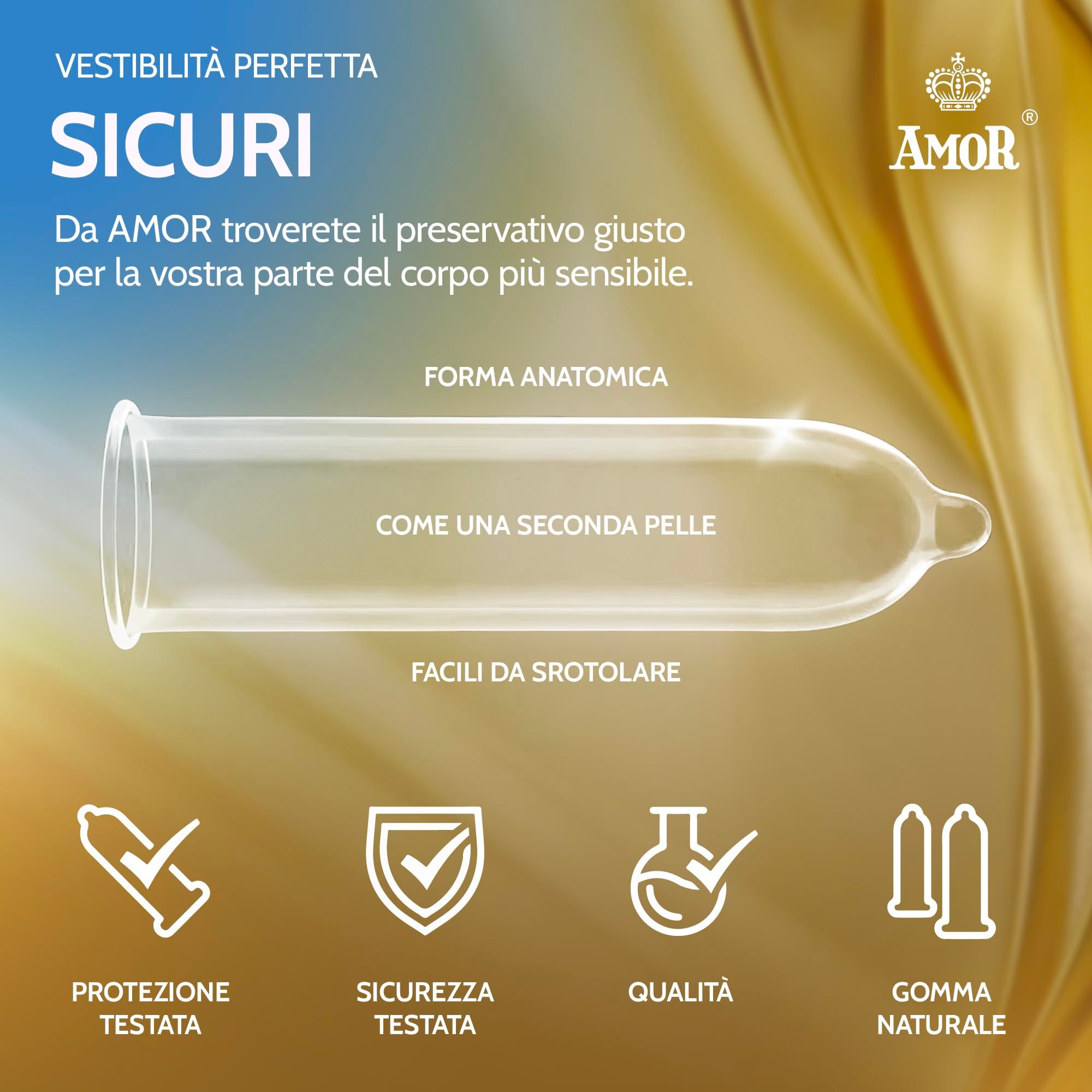 AMOR Super Thin Preservativi 53mm