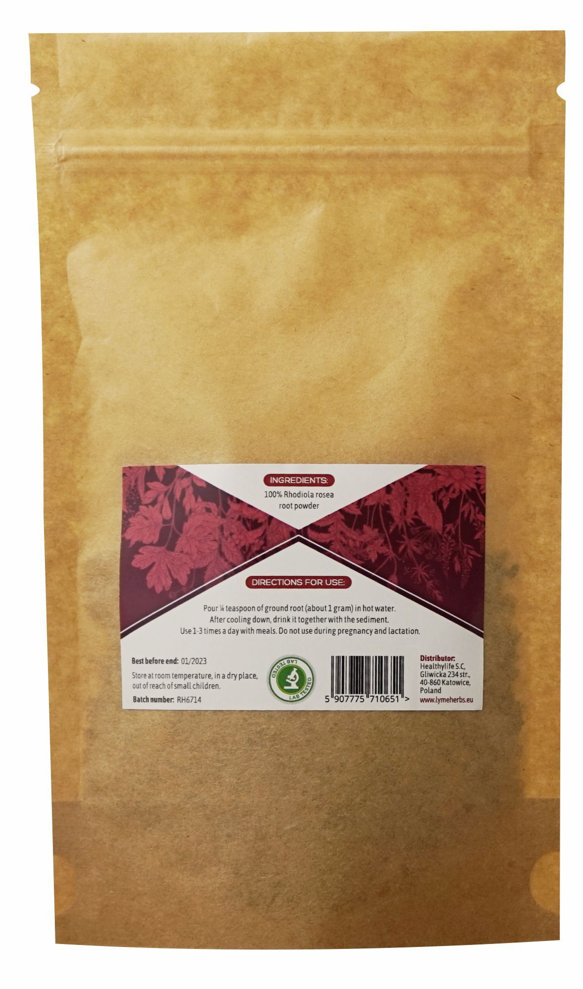 Lymeherbs Rhodiola rosea radice in polvere