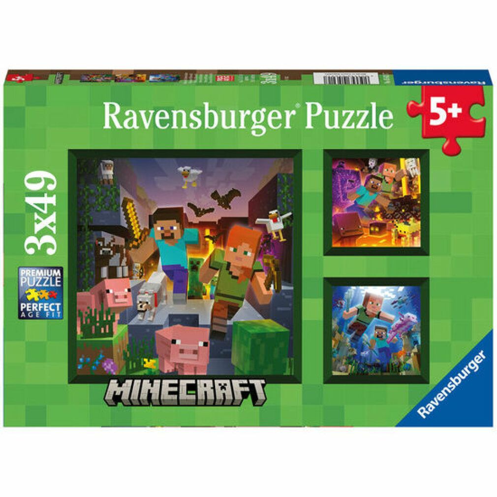 Minecraft Puzzle 3x49pcsück