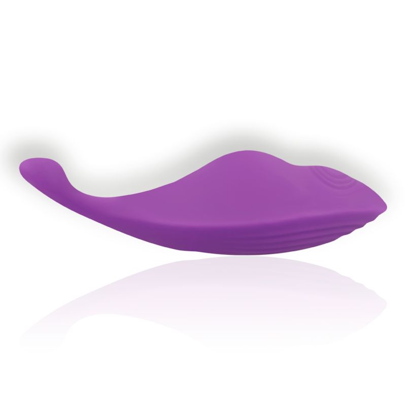 Satisfyer Supernova Air Pulse Stimulator viola, primo piano dell'alloggiamento.