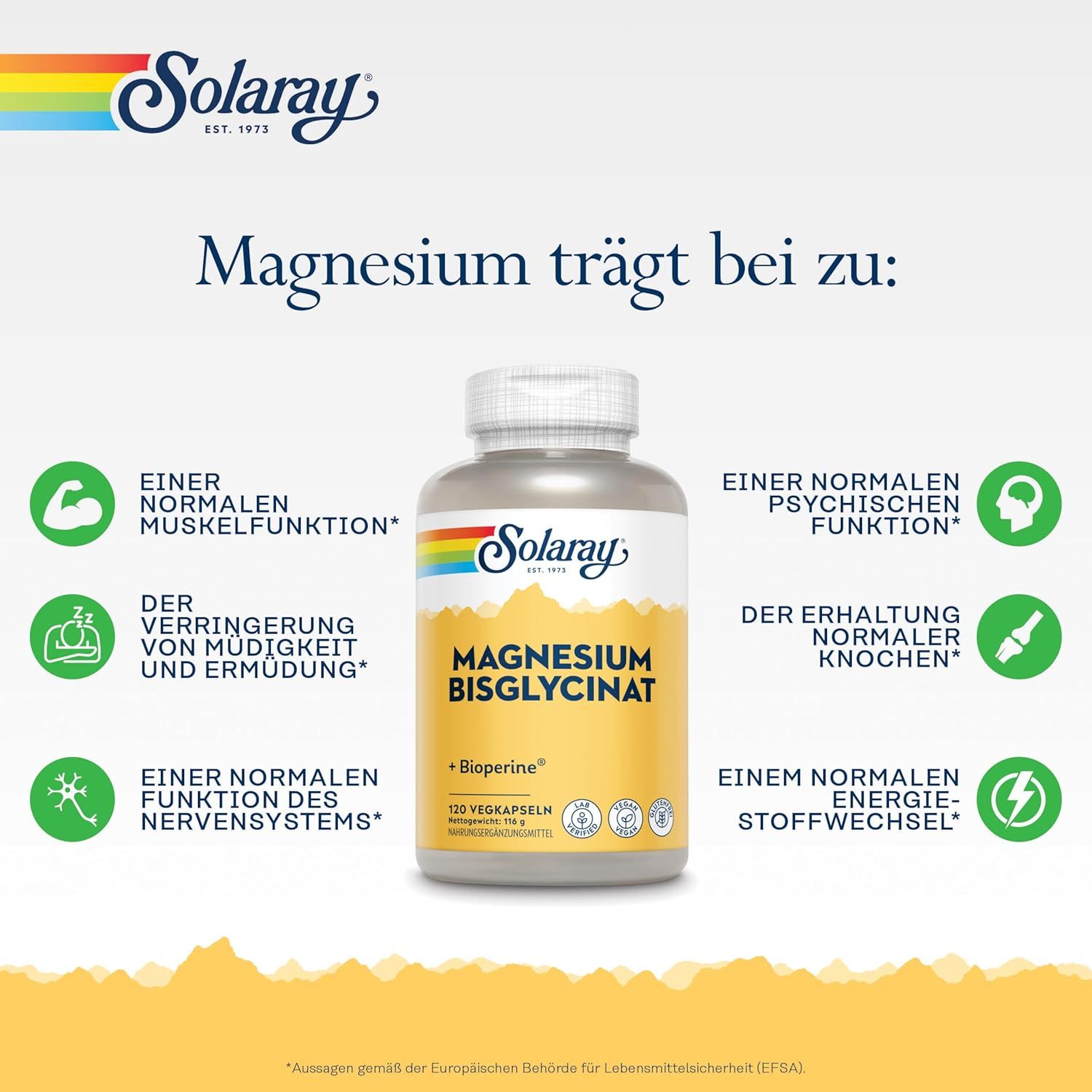 Solaray Magnesio Bisglicinato Capsula